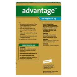 Advantage Flea Treatment For Dogs 4-10kg Aqua 4 Pack -Habitat Pets Supplies Advantage Flea Treatment for Dogs 4 10kg Aqua 4 Pack 3