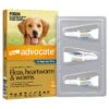 Advocate Flea Heartworm And Worm Treatment For Dogs 25kg Blue 3 Pack