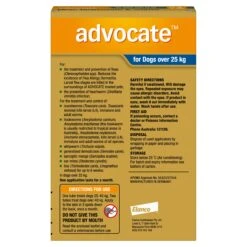 Advocate Flea Heartworm And Worm Treatment For Dogs 25kg Blue 3 Pack -Habitat Pets Supplies Advocate Flea Heartworm and Worm Treatment for Dogs 25kg Blue 3 Pack 3