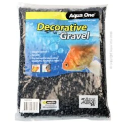 Aqua One Aquarium Gravel Black 2kg