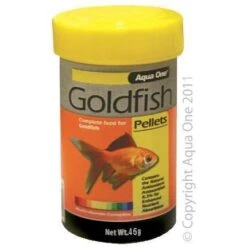 Aqua One Goldfish Pellets 1mm Fish Food 45g