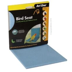 Avi One Bird Seat With Blue Fabric Cover