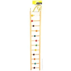 Avi One Wooden Ladder Bird Toy 12 Rung With Beads