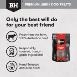 Black Hawk Dog Treats Beef Jerky Straps 100g -Habitat Pets Supplies Black Hawk Dog Treats Beef Jerky Straps 100g 4