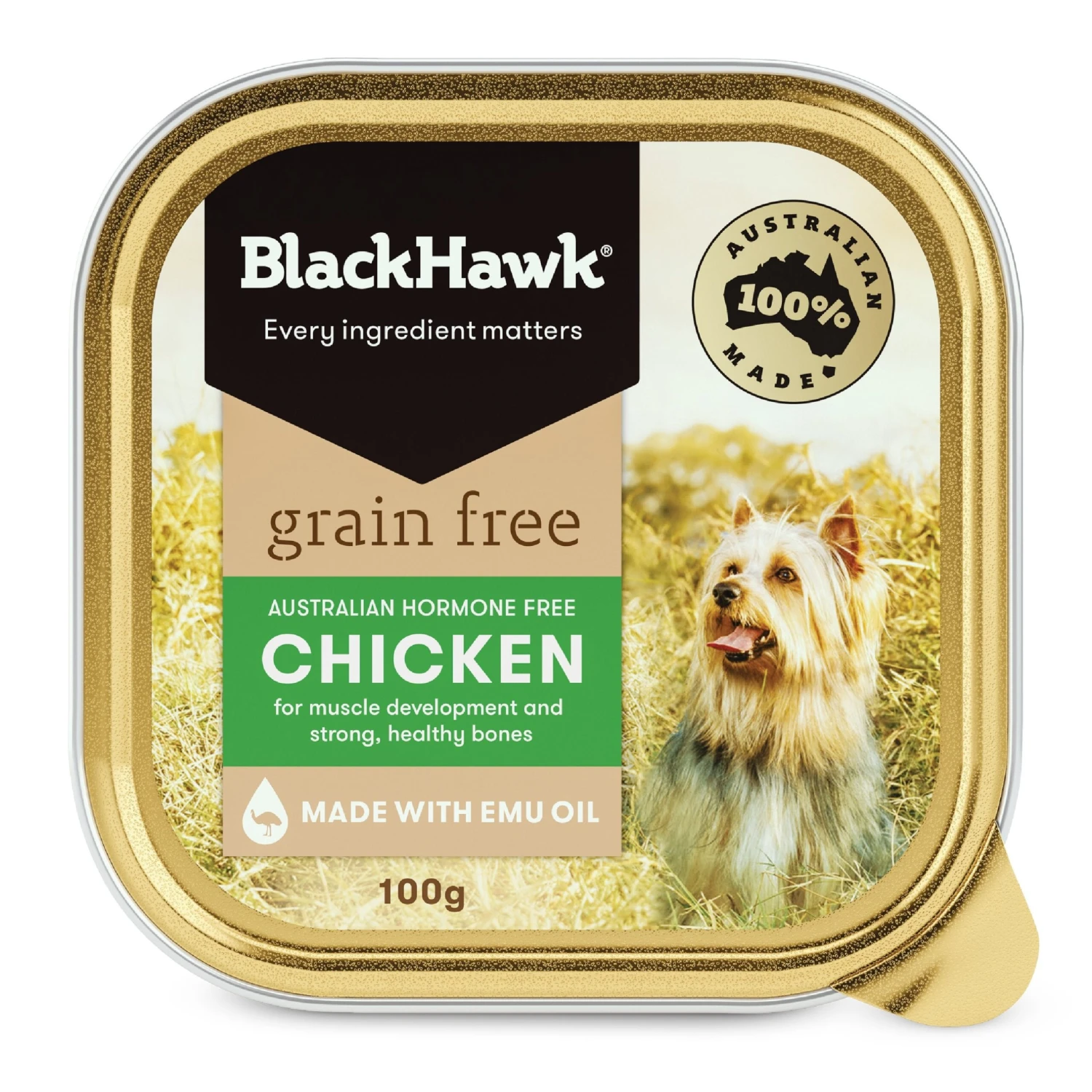 Black Hawk Grain Free Chicken Wet Dog Food 100g X 9 2 Black Hawk Grain Free Chicken Wet Dog Food 100g X 9 - Image 2