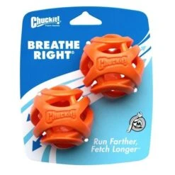 Chuckit! Chuckit Breathe Right Fetch Ball Medium Dog Toy 2 Pack