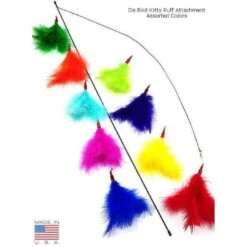 Da Bird Refill Kitty Feather Puff For Flicker Wand Cat Toy*** -Habitat Pets Supplies Da Bird Refill Kitty Feather Puff for Flicker Wand Cat Toy 5