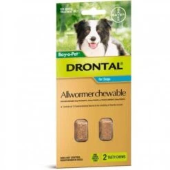 Drontal Allwormer Chewables For Medium Dogs 3-10kg 2 Pack