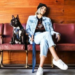 EzyDog Chestplate Dog Harness Denim Extra Large -Habitat Pets Supplies EzyDog Chestplate Dog Harness Denim Extra Large 4