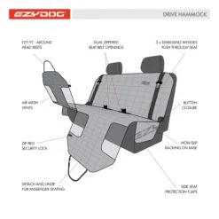 EzyDog Drive Car Hammock -Habitat Pets Supplies EzyDog Drive Car Hammock 8