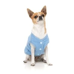 FuzzYard Dog Apparel Jacket Fleur Blue Size 4 ^+^