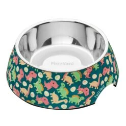 FuzzYard Dog Bowl Dinosaur Land Large