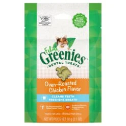 Greenies Cat Dental Treats Oven Roasted Chicken 60g