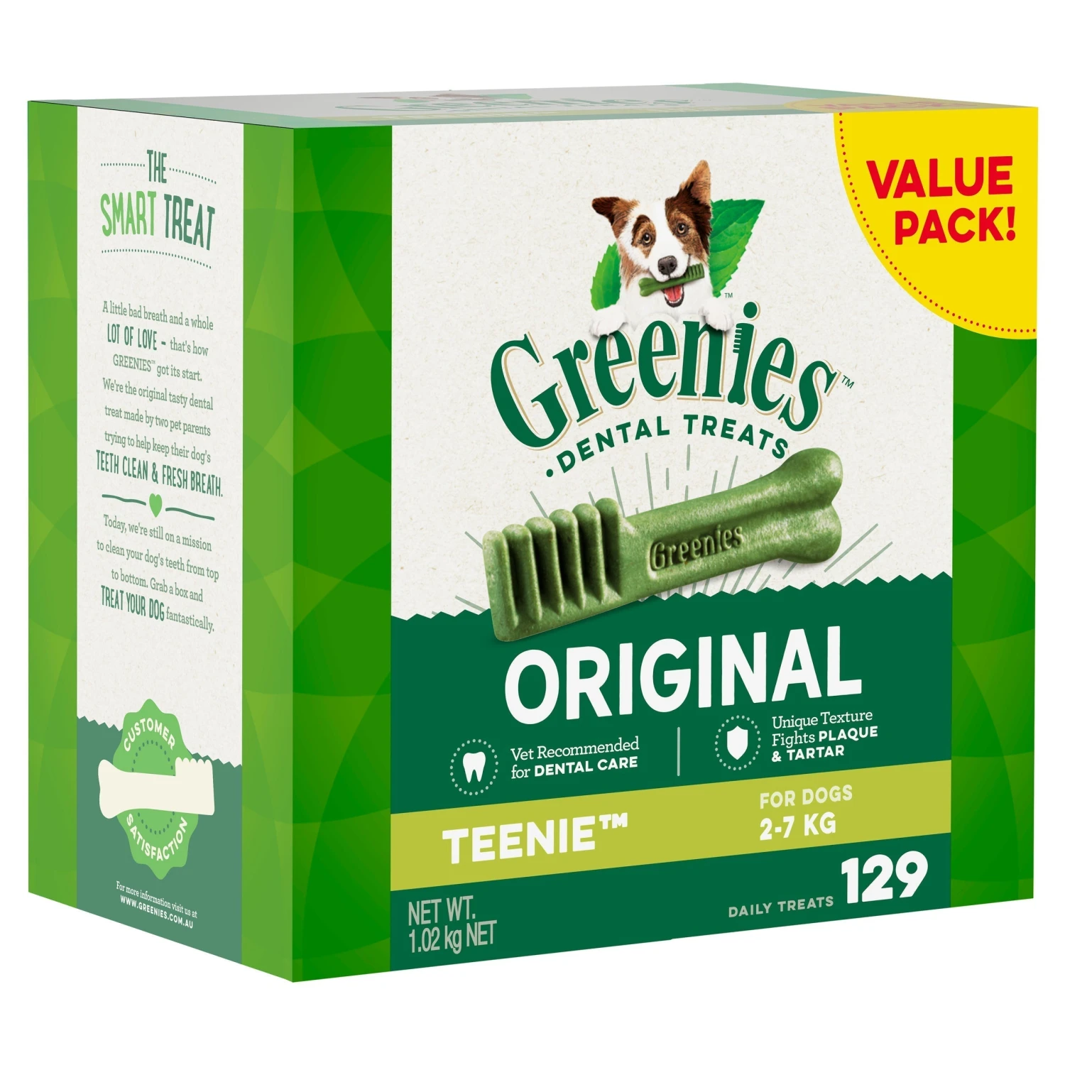 Greenies Dog Original Dental Treats For Teenie Dogs Value Pack 1kg 1 Greenies Dog Original Dental Treats For Teenie Dogs Value Pack 1kg