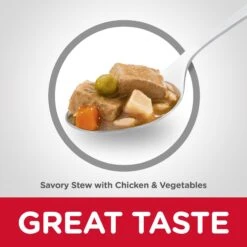 Hills Science Diet Adult Savoury Stew Chicken And Vegetables Canned Dog Food 363g -Habitat Pets Supplies Hills Science Diet Adult Savoury Stew Chicken and Vegetables Canned Dog Food 363g 4