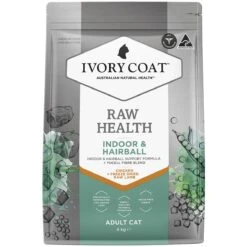 Ivory Coat Raw Health Adult Cat Indoor Dry Food With Freeze Dried Chicken Pieces 4kg