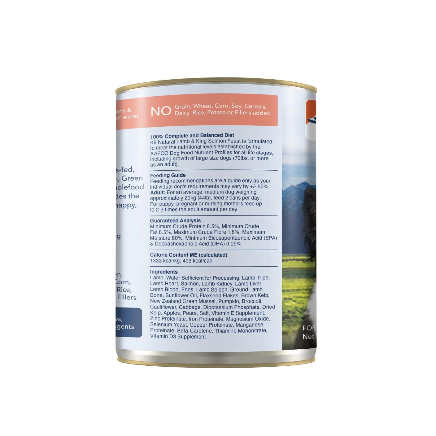 K9 Natural Lamb And King Salmon Feast Wet Dog Food 370g X 12 3 K9 Natural Lamb And King Salmon Feast Wet Dog Food 370g X 12 - Image 3