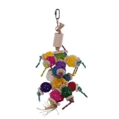 Kazoo Bird Toy Colourful Wicker Balls With Decoration Medium