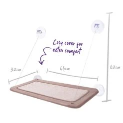 Kazoo Lookout Deluxe Window Cat Bed -Habitat Pets Supplies Kazoo Lookout Deluxe Window Cat Bed 6