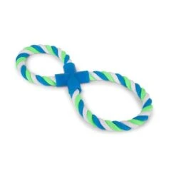 Kazoo Twisted Rope Figure 8 Tug Dog Toy (+_+)