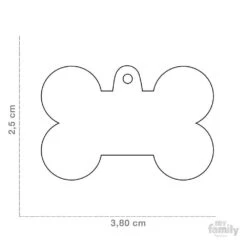 My Family Basic Bone Large Pink Dog Tag With Free Engraving -Habitat Pets Supplies My Family Basic Bone Large Pink Dog Tag with Free Engraving 3