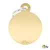 My Family Basic Circle Large Brass Dog Tag With Free Engraving