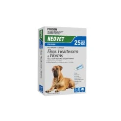 Neovet Flea Heartworm And Worming Treatment For Extra Large Dogs 3 Pack (+_+)
