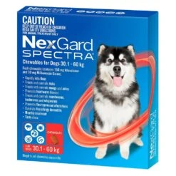 Nexgard Spectra Dog 30.1-60kg Red 3 Pack