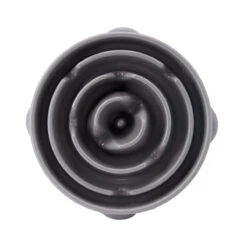 Outward Hound Fun Feeder Slo-Bowl Drop Dog Bowl Small Grey