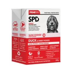 Prime 100 Slow Cooked Duck And Sweet Potato Dog Food 354g