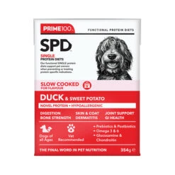 Prime 100 Slow Cooked Duck And Sweet Potato Dog Food 354g X12 -Habitat Pets Supplies Prime 100 Slow Cooked Duck and Sweet Potato Dog Food 354g x12 8