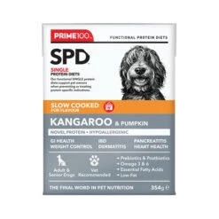 Prime 100 Slow Cooked Kangaroo And Pumpkin Dog Food 354g -Habitat Pets Supplies Prime 100 Slow Cooked Kangaroo and Pumpkin Dog Food 354g 7