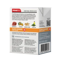 Prime 100 Slow Cooked Kangaroo And Pumpkin Dog Food 354g X12 -Habitat Pets Supplies Prime 100 Slow Cooked Kangaroo and Pumpkin Dog Food 354g x12 9