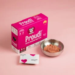 Proudi Turkey And Beef Raw Dog Food Puppy Patties 1.2kg