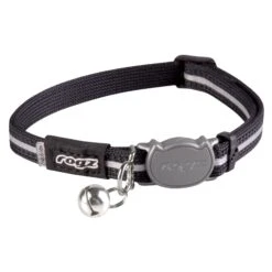 Rogz AlleyCat Safeloc Small Cat Collar Black (+_+)