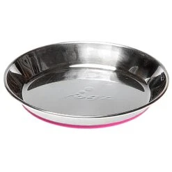 Rogz Anchovy Stainless Steel Cat Bowl Pink (+_+)