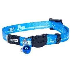 Rogz KiddyCat Safeloc Extra Small Cat Collar Royal Birds (+_+)