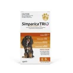 Simparica Trio Flea Tick And Worming Chews For Small Dogs Orange 6 Pack