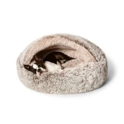 Snooza Hooded Cuddler Soothing And Calming Mink Dog And Cat Bed Small -Habitat Pets Supplies Snooza Hooded Cuddler Soothing and Calming Mink Dog and Cat Bed Small 7