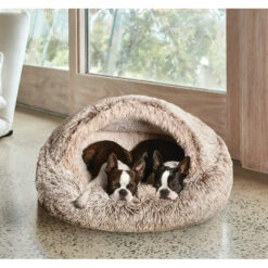Snooza Hooded Cuddler Soothing And Calming Mink Dog And Cat Bed Small -Habitat Pets Supplies Snooza Hooded Cuddler Soothing and Calming Mink Dog and Cat Bed Small 9