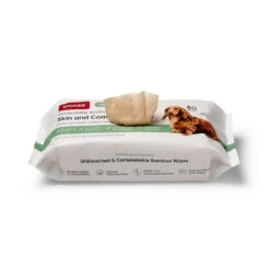 Snooza Skin And Coat Care Pet Wipes Unbleached
