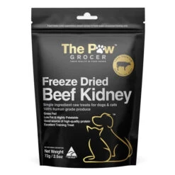 The Paw Grocer Black Label Freeze Dried Beef Kidney Dog And Cat Treats 72g