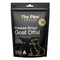 The Paw Grocer Black Label Freeze Dried Goat Offal Dog And Cat Treats 72g