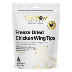The Paw Grocer Freeze Dried Chicken Wing Tips Dog And Cat Treats 90g