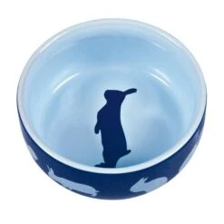 Trixie Ceramic Blue Bowl For Rabbits 250ml