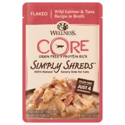 Wellness CORE Simply Shreds Flaked Wild Salmon And Tuna Wet Cat Food 50g X 12