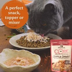 Wellness CORE Simply Shreds Flaked Wild Salmon And Tuna Wet Cat Food 50g X 12 -Habitat Pets Supplies Wellness CORE Simply Shreds Flaked Wild Salmon and Tuna Wet Cat Food 50g x 12 5