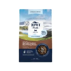ZIWI Peak Steam And Dried Grass Fed Beef With Southern Blue Whiting Cat Food 800g