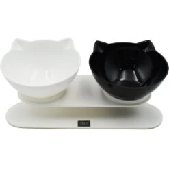 ZeeZ Elevated Tilted Double Cat Bowl 2 X 250mL